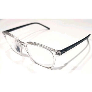 Ray Ban RB7185 5943 Clear Square Black Eyeglasses Frame 52-18 145
